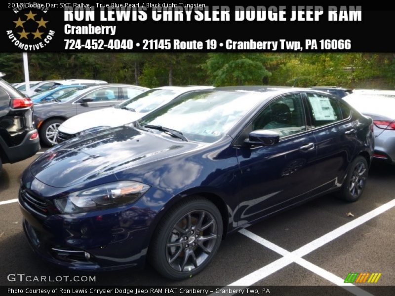 True Blue Pearl / Black/Light Tungsten 2016 Dodge Dart SXT Rallye