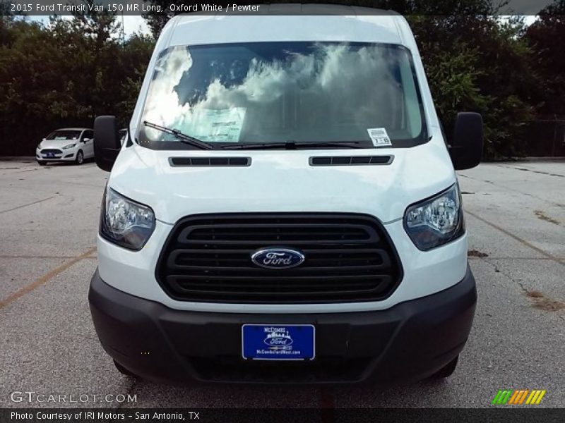 Oxford White / Pewter 2015 Ford Transit Van 150 MR Long