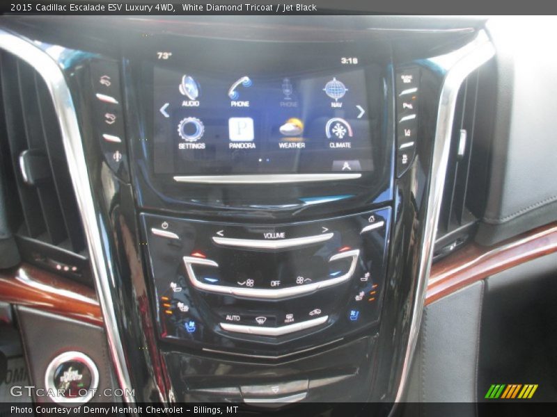 White Diamond Tricoat / Jet Black 2015 Cadillac Escalade ESV Luxury 4WD