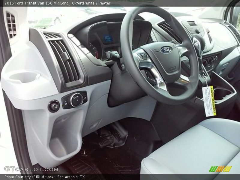 Oxford White / Pewter 2015 Ford Transit Van 150 MR Long
