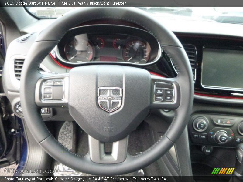 True Blue Pearl / Black/Light Tungsten 2016 Dodge Dart SXT Rallye