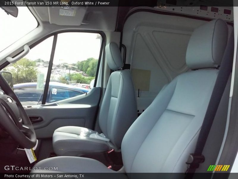 Oxford White / Pewter 2015 Ford Transit Van 150 MR Long