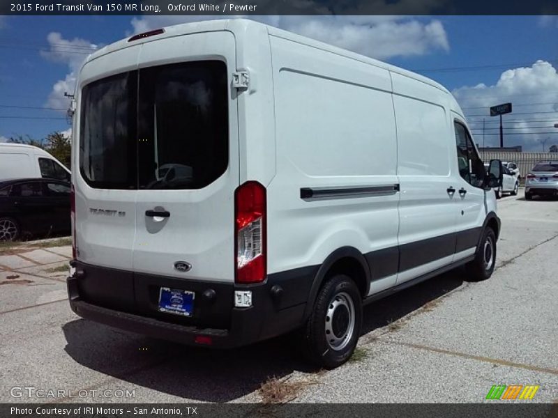 Oxford White / Pewter 2015 Ford Transit Van 150 MR Long