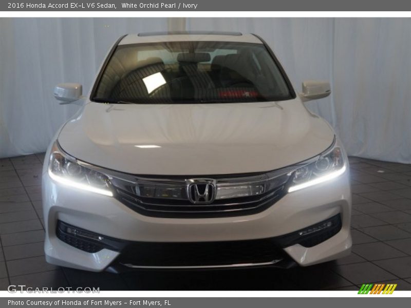 White Orchid Pearl / Ivory 2016 Honda Accord EX-L V6 Sedan