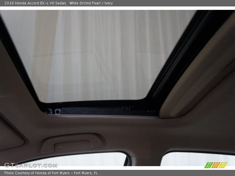 White Orchid Pearl / Ivory 2016 Honda Accord EX-L V6 Sedan