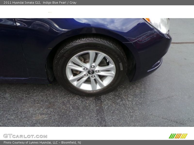 Indigo Blue Pearl / Gray 2011 Hyundai Sonata GLS