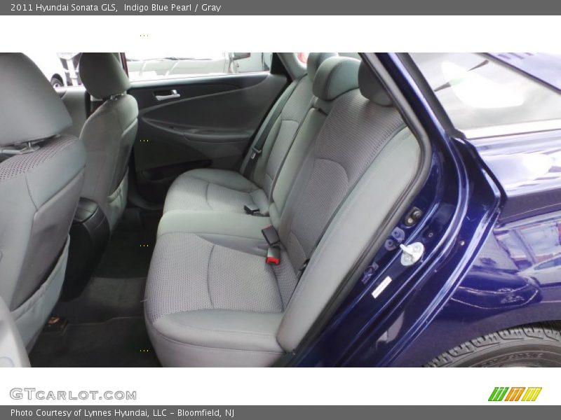 Indigo Blue Pearl / Gray 2011 Hyundai Sonata GLS