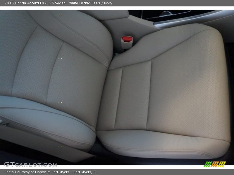 White Orchid Pearl / Ivory 2016 Honda Accord EX-L V6 Sedan