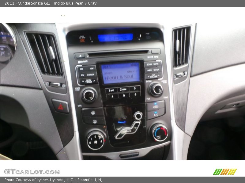 Indigo Blue Pearl / Gray 2011 Hyundai Sonata GLS