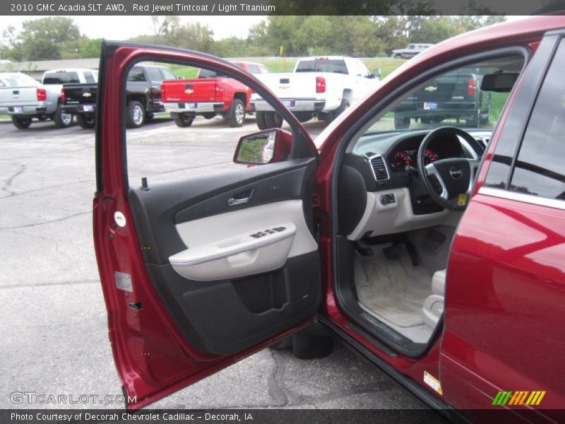 Red Jewel Tintcoat / Light Titanium 2010 GMC Acadia SLT AWD