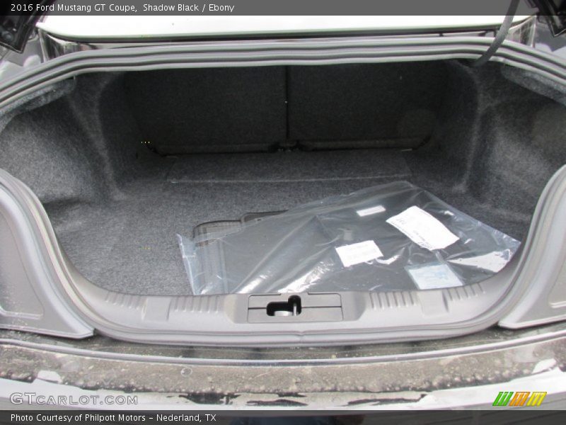 2016 Mustang GT Coupe Trunk