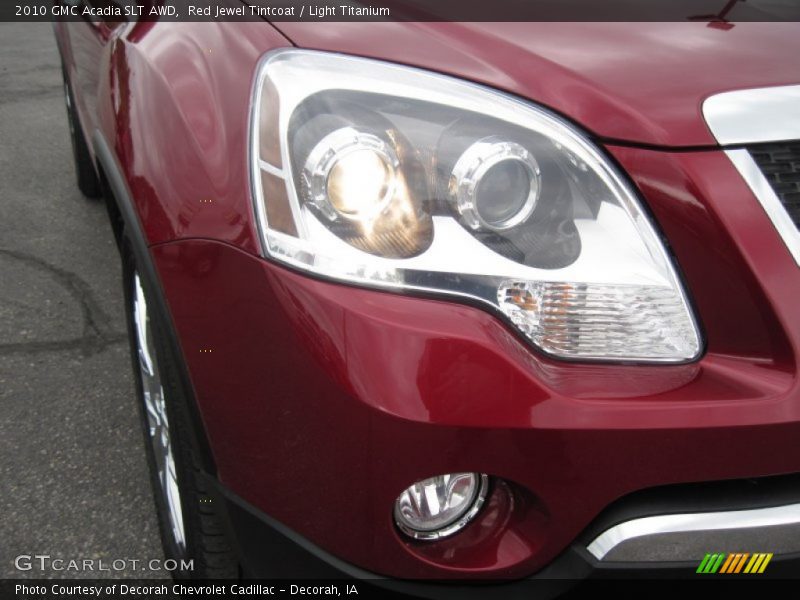 Red Jewel Tintcoat / Light Titanium 2010 GMC Acadia SLT AWD