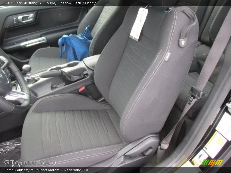 Front Seat of 2016 Mustang GT Coupe