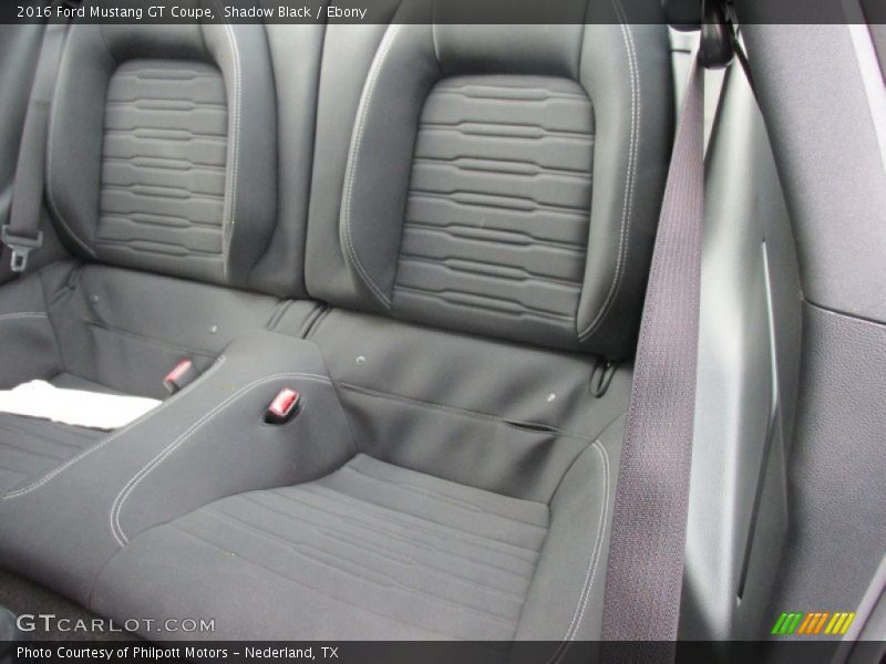 Rear Seat of 2016 Mustang GT Coupe