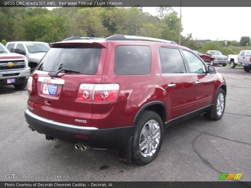 Red Jewel Tintcoat / Light Titanium 2010 GMC Acadia SLT AWD