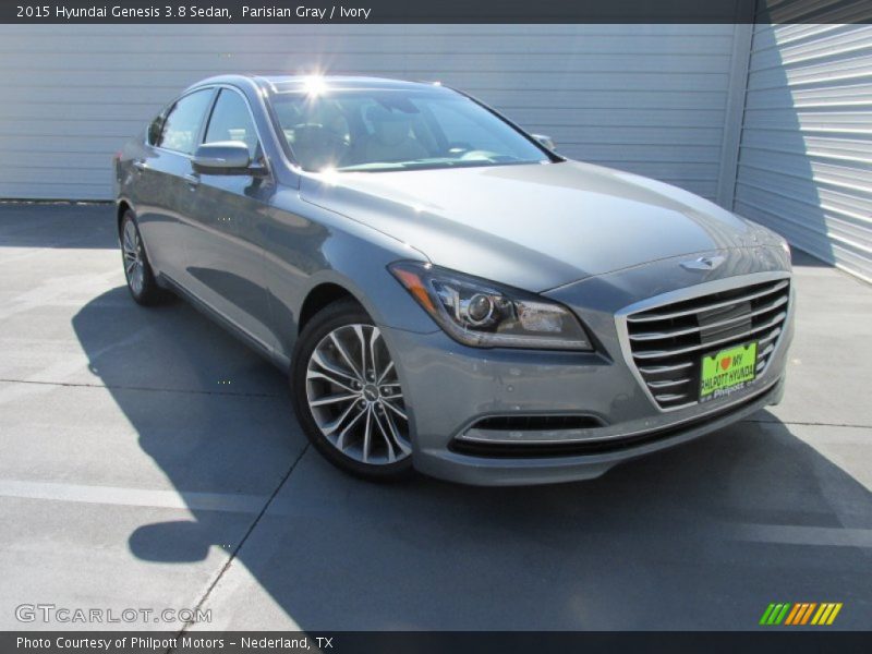Parisian Gray / Ivory 2015 Hyundai Genesis 3.8 Sedan