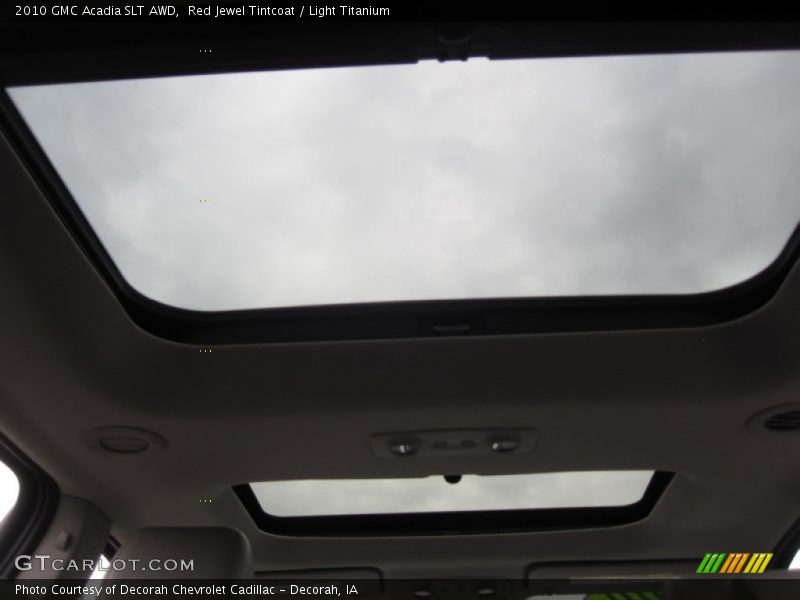 Red Jewel Tintcoat / Light Titanium 2010 GMC Acadia SLT AWD