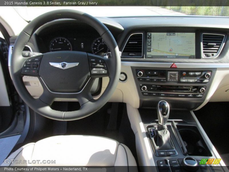 Parisian Gray / Ivory 2015 Hyundai Genesis 3.8 Sedan