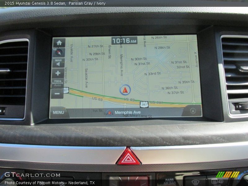Parisian Gray / Ivory 2015 Hyundai Genesis 3.8 Sedan