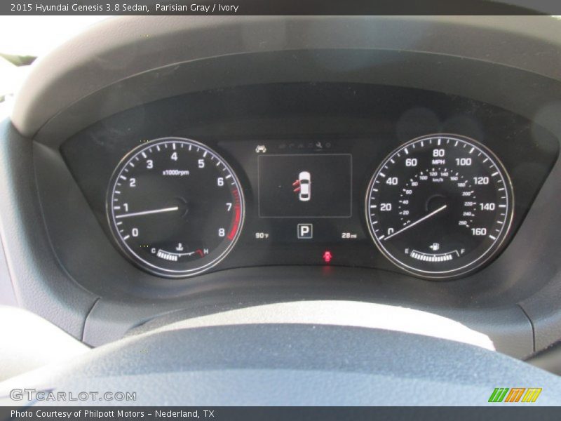 Parisian Gray / Ivory 2015 Hyundai Genesis 3.8 Sedan