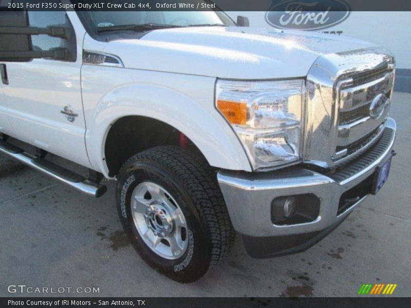 Oxford White / Steel 2015 Ford F350 Super Duty XLT Crew Cab 4x4