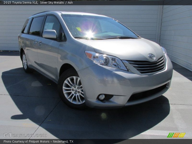 Silver Sky Metallic / Ash 2015 Toyota Sienna XLE