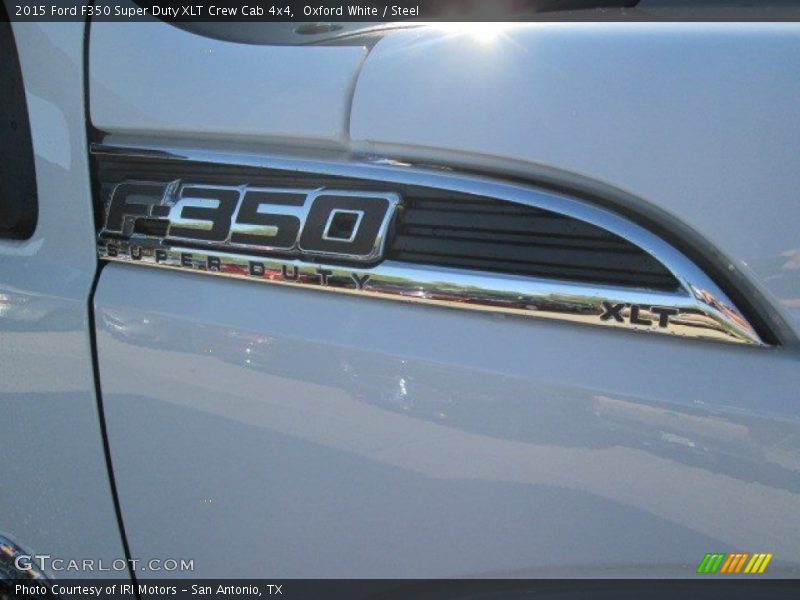 Oxford White / Steel 2015 Ford F350 Super Duty XLT Crew Cab 4x4