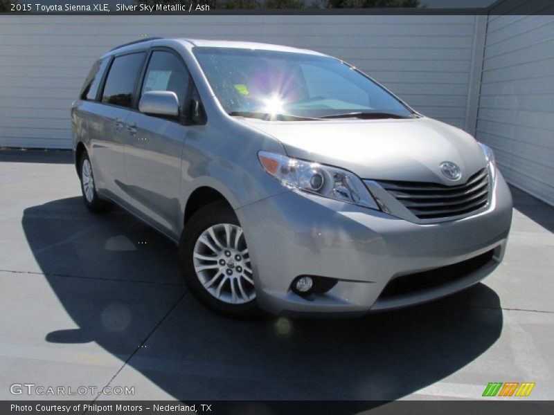 Silver Sky Metallic / Ash 2015 Toyota Sienna XLE