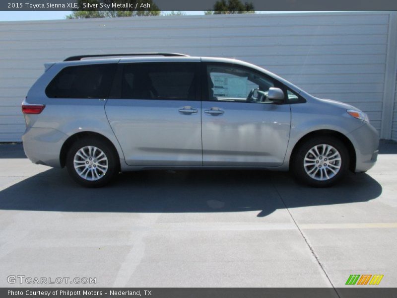 Silver Sky Metallic / Ash 2015 Toyota Sienna XLE