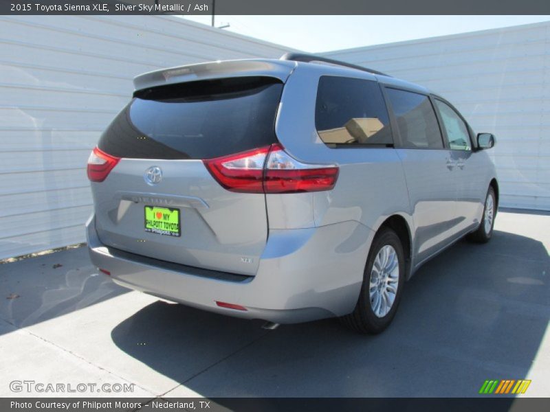 Silver Sky Metallic / Ash 2015 Toyota Sienna XLE