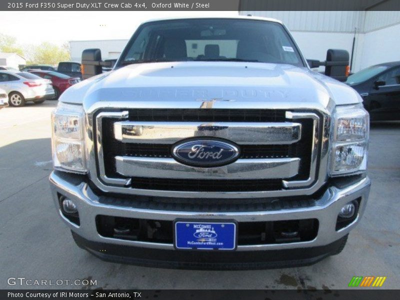 Oxford White / Steel 2015 Ford F350 Super Duty XLT Crew Cab 4x4