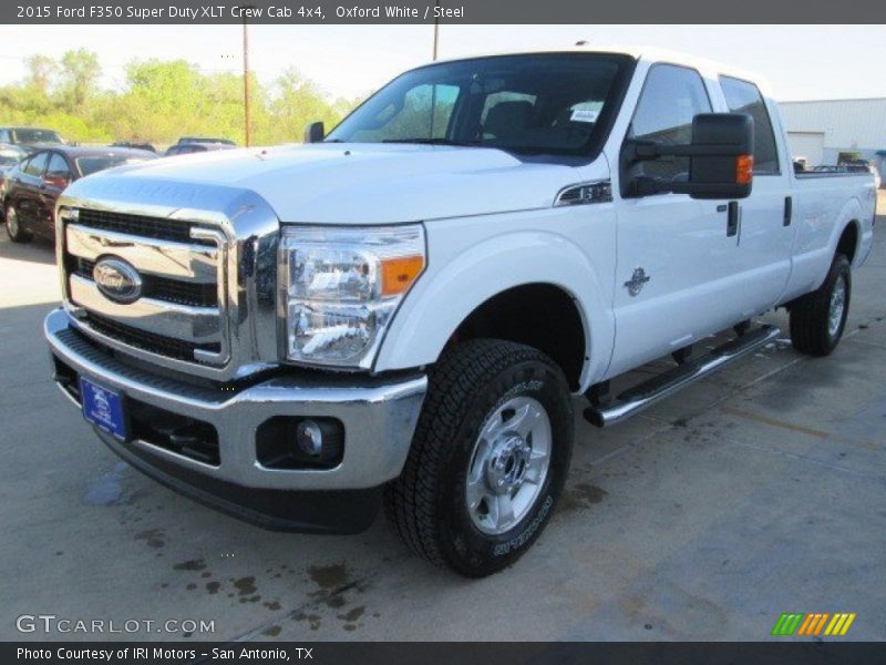 Oxford White / Steel 2015 Ford F350 Super Duty XLT Crew Cab 4x4