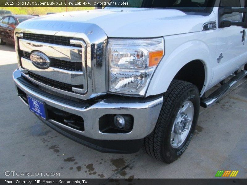 Oxford White / Steel 2015 Ford F350 Super Duty XLT Crew Cab 4x4