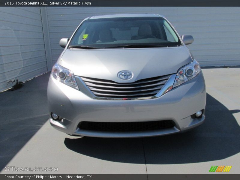Silver Sky Metallic / Ash 2015 Toyota Sienna XLE