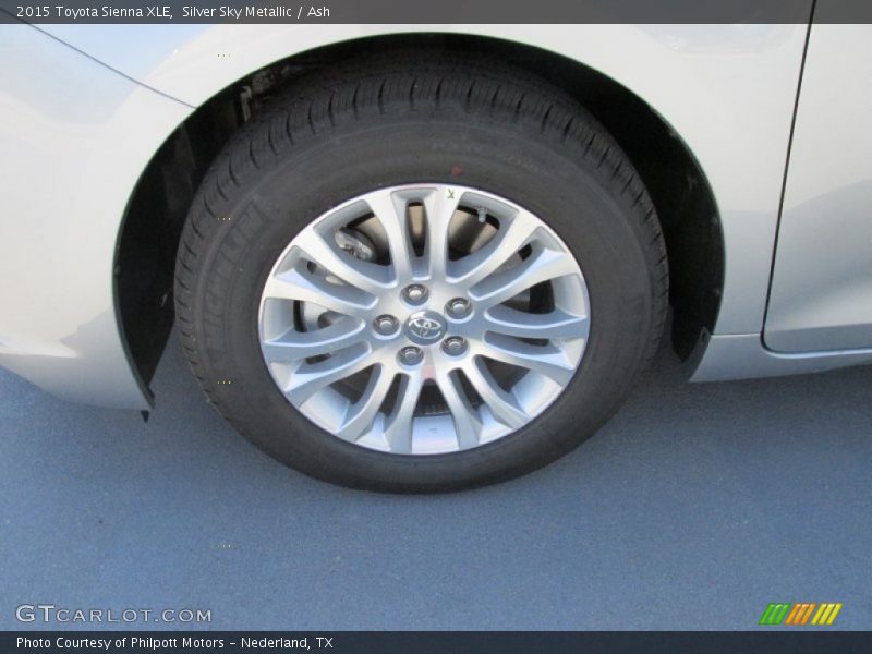 Silver Sky Metallic / Ash 2015 Toyota Sienna XLE