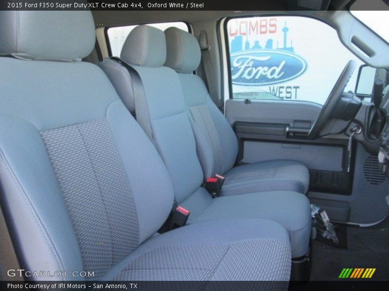 Oxford White / Steel 2015 Ford F350 Super Duty XLT Crew Cab 4x4
