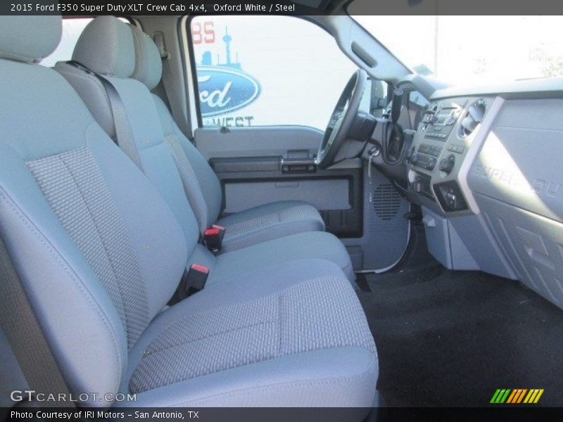 Oxford White / Steel 2015 Ford F350 Super Duty XLT Crew Cab 4x4