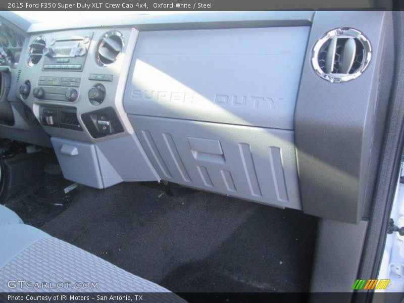 Oxford White / Steel 2015 Ford F350 Super Duty XLT Crew Cab 4x4