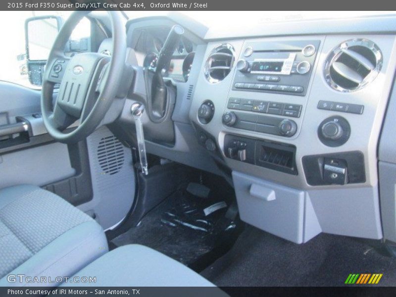 Oxford White / Steel 2015 Ford F350 Super Duty XLT Crew Cab 4x4