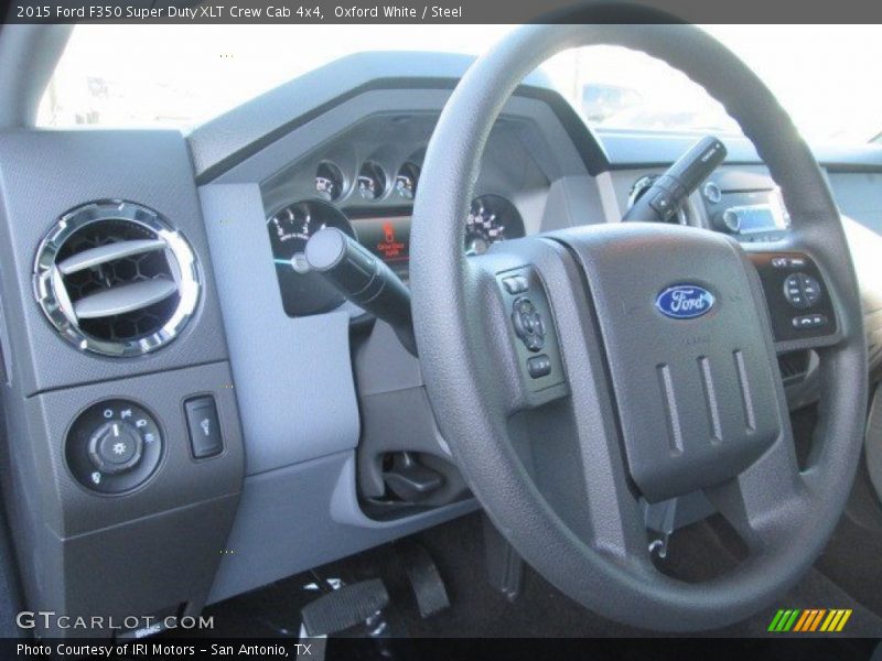 Oxford White / Steel 2015 Ford F350 Super Duty XLT Crew Cab 4x4