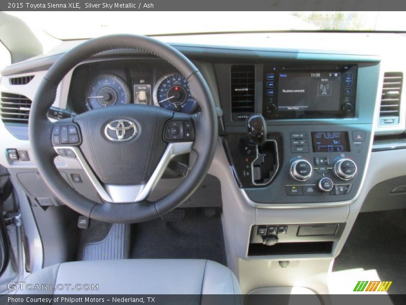 Silver Sky Metallic / Ash 2015 Toyota Sienna XLE