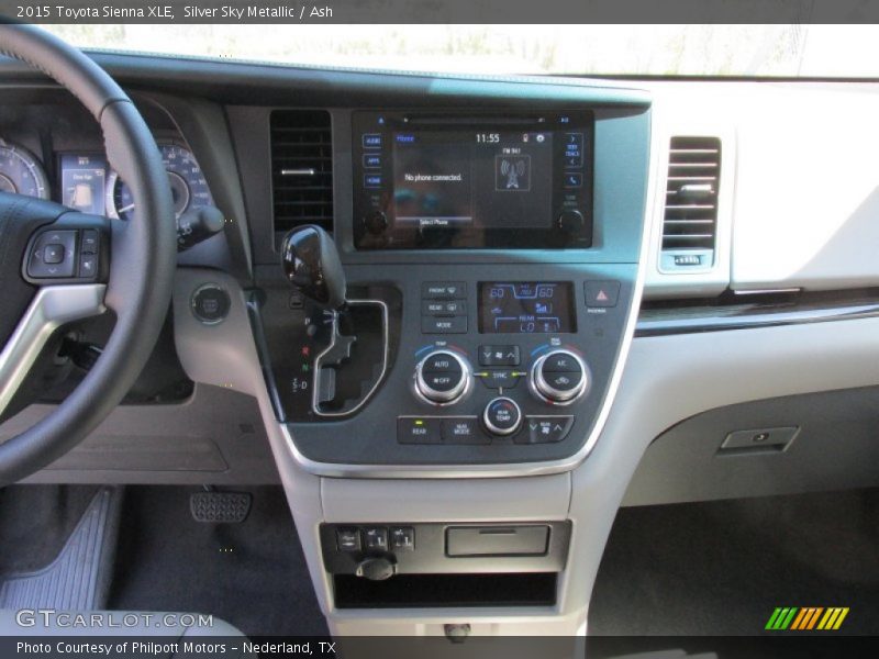 Silver Sky Metallic / Ash 2015 Toyota Sienna XLE