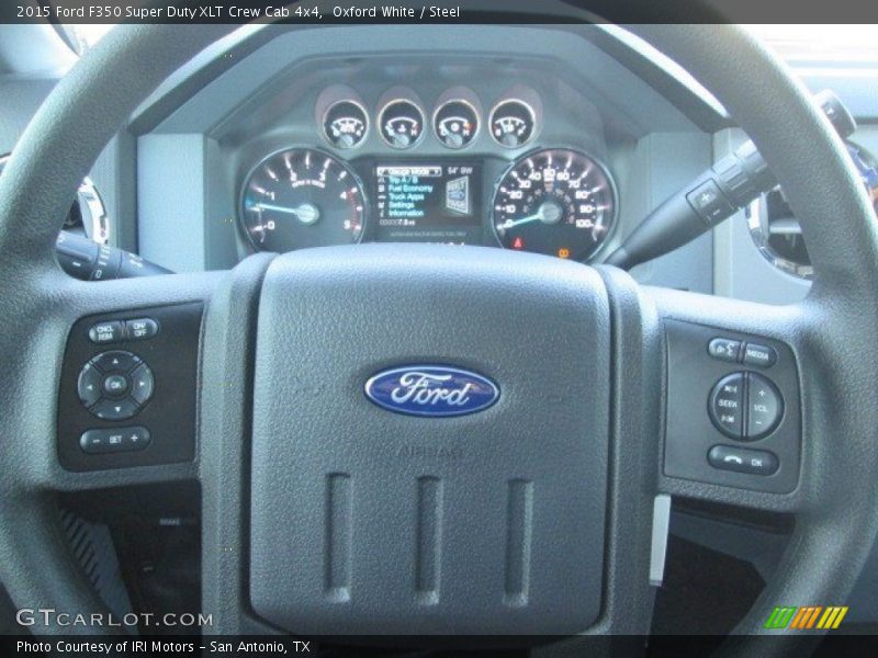 Oxford White / Steel 2015 Ford F350 Super Duty XLT Crew Cab 4x4