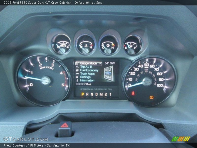 Oxford White / Steel 2015 Ford F350 Super Duty XLT Crew Cab 4x4