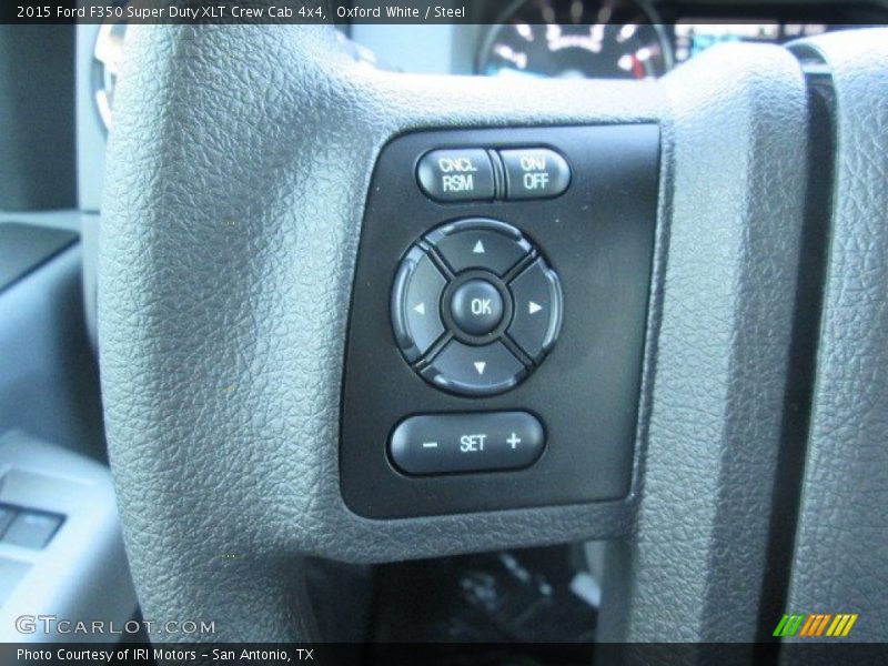 Oxford White / Steel 2015 Ford F350 Super Duty XLT Crew Cab 4x4