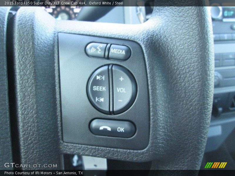 Oxford White / Steel 2015 Ford F350 Super Duty XLT Crew Cab 4x4