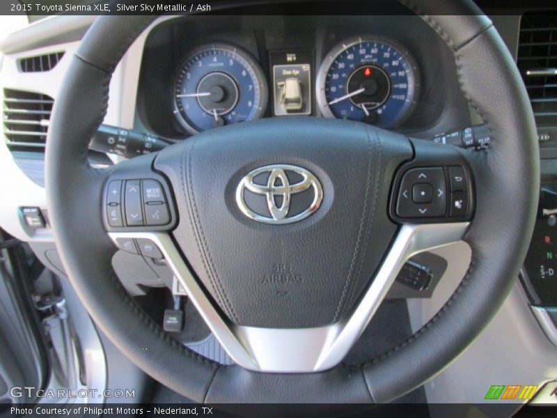 Silver Sky Metallic / Ash 2015 Toyota Sienna XLE