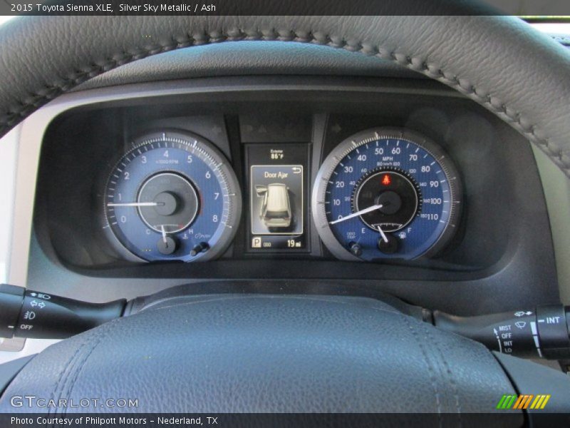 Silver Sky Metallic / Ash 2015 Toyota Sienna XLE