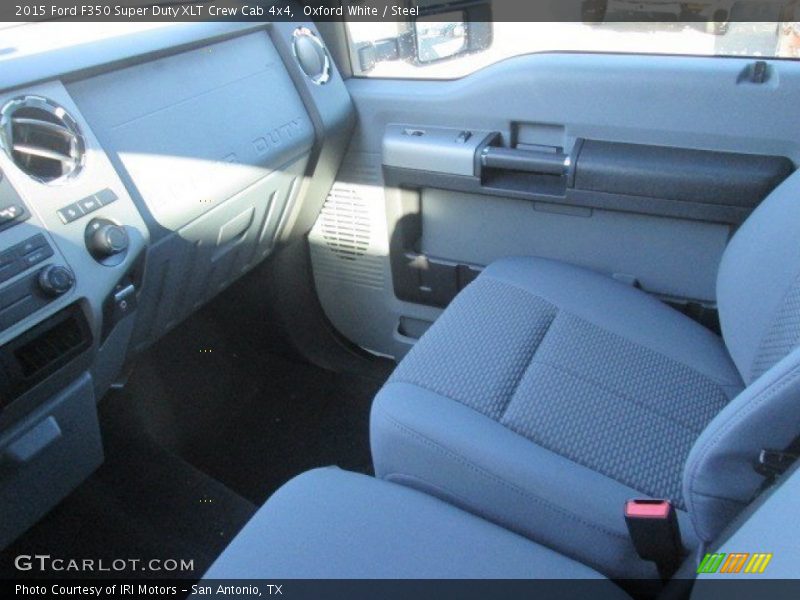 Oxford White / Steel 2015 Ford F350 Super Duty XLT Crew Cab 4x4