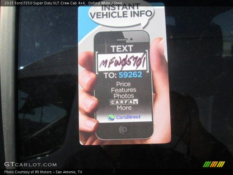 Oxford White / Steel 2015 Ford F350 Super Duty XLT Crew Cab 4x4